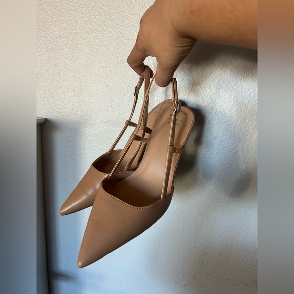 a new day Camel Pointed Toe Slingback Heels - Picture 3 of 7